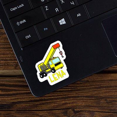 Lena Sticker Truck crane Laptop Image