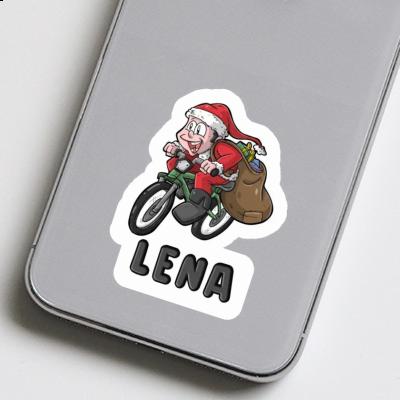 Lena Sticker Cyclist Notebook Image