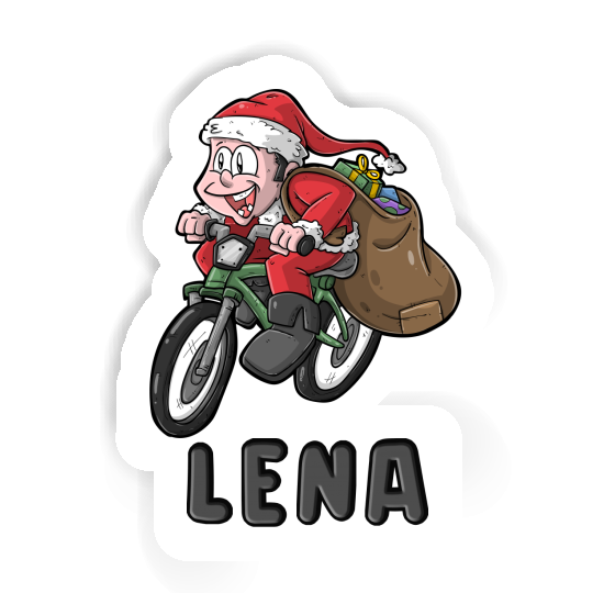 Sticker Cyclist Lena Laptop Image