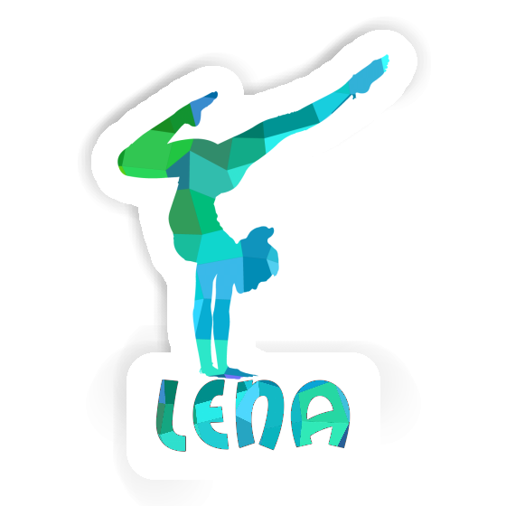 Sticker Yoga Woman Lena Laptop Image