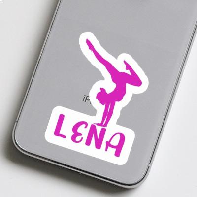 Lena Aufkleber Yoga-Frau Laptop Image