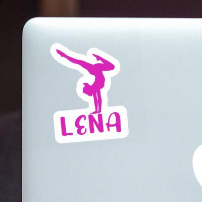 Sticker Yoga Woman Lena Laptop Image