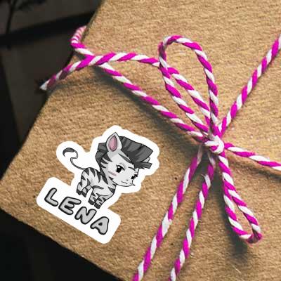 Sticker Lena Zebra Image