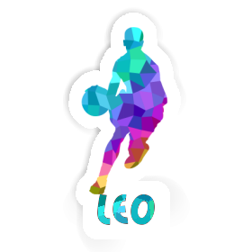Basketballspieler Aufkleber Leo Image