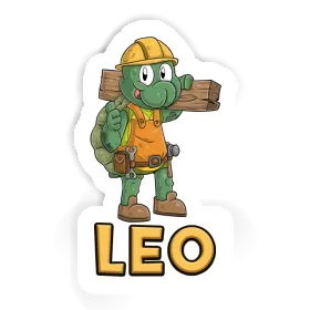 Bauarbeiter Aufkleber Leo Image