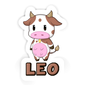 Vache Autocollant Leo Image