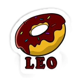 Leo Aufkleber Donut Image