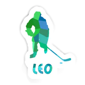 Leo Aufkleber Eishockeyspieler Image