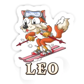 Sticker Leo Skier Image