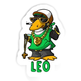 Hip-Hop-Pinguin Sticker Leo Image