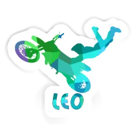 Leo Sticker Motocross Jumper Image