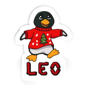 Aufkleber Léo Weihnachtspinguin Image