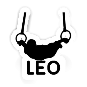 Leo Autocollant Gymnaste aux anneaux Image