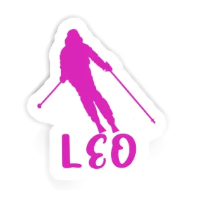 Léo Autocollant Skieuse Image