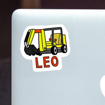 Léo Sticker Mini-Excavator Léo Sticker Mini-Excavator Image
