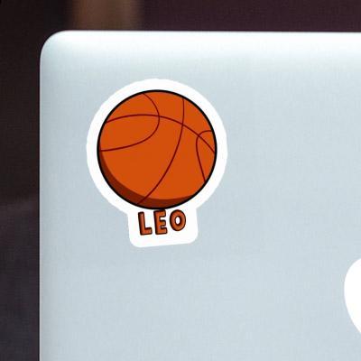 Léo Autocollant Basket-ball Laptop Image
