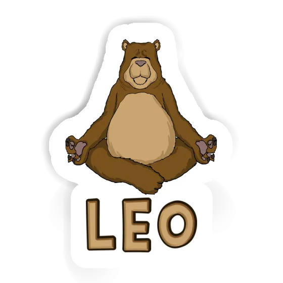 Leo Sticker Bear Notebook Image