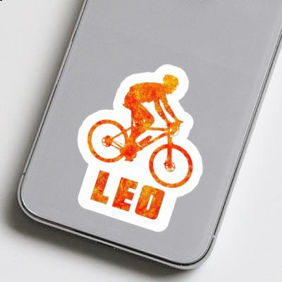 Leo Sticker Biker Laptop Image