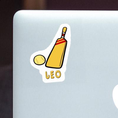 Sticker Leo Cricket Bat Notebook Image