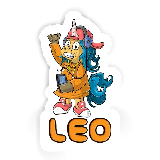 Hip-Hop Einhorn Sticker Leo Hip-Hop Einhorn Sticker Leo Image