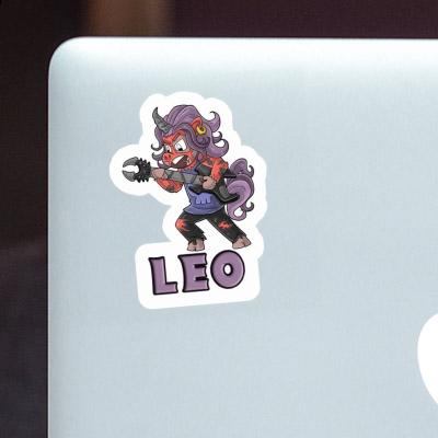 Leo Aufkleber Rockendes Einhorn Notebook Leo Aufkleber Rockendes Einhorn Notebook Image