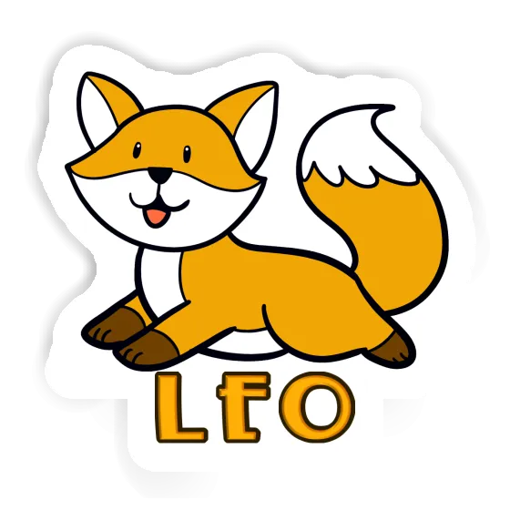 Autocollant Renard Leo Laptop Autocollant Renard Leo Laptop Image