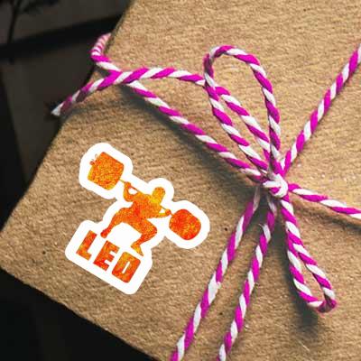 Léo Sticker Weightlifter Gift package Image