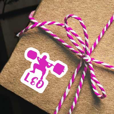 Léo Sticker Weightlifter Notebook Image