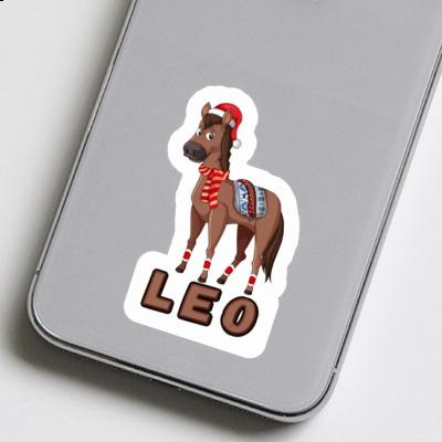 Cheval de Noël Autocollant Léo Laptop Image