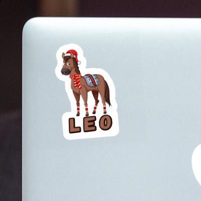 Cheval de Noël Autocollant Léo Image
