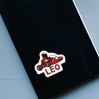 Pilote de kart Autocollant Leo Gift package Image