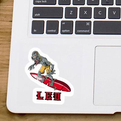 Surfer Sticker Leo Notebook Surfer Sticker Leo Gift package Image