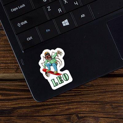Sticker Leo Snowboarder Notebook Image