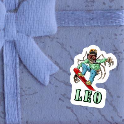 Autocollant Léo Snowboardeur Autocollant Léo Snowboardeur Image