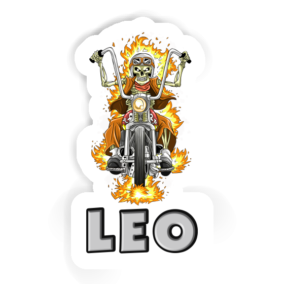 Leo Autocollant Motrard Leo Autocollant Motrard Image