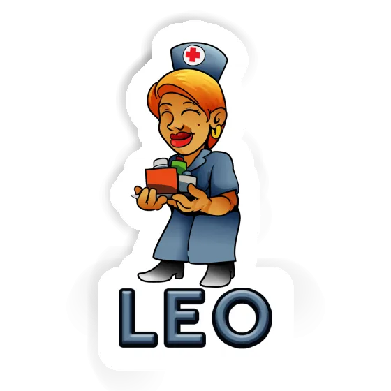 Leo Aufkleber Krankenschwester Laptop Image