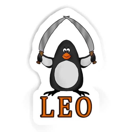 Autocollant Léo Pingouin de combat Notebook Autocollant Léo Pingouin de combat Notebook Image