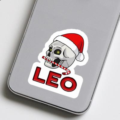 Leo Autocollant Crâne de Noël Leo Autocollant Crâne de Noël Image