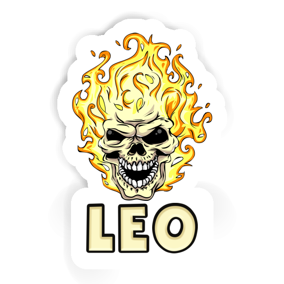 Leo Sticker Firehead Laptop Image