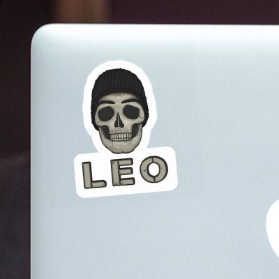 Leo Sticker Skull Laptop Image