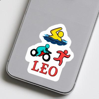 Leo Sticker Triathlete Leo Sticker Triathlete Image