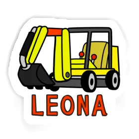 Mini-Excavator Sticker Leona Image