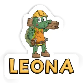 Sticker Leona Construction worker Image