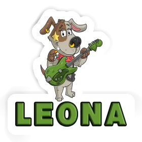 Sticker Leona Guitarist Image
