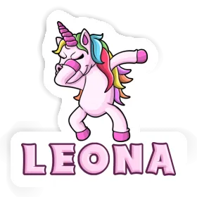Dabbing Unicorn Sticker Leona Image