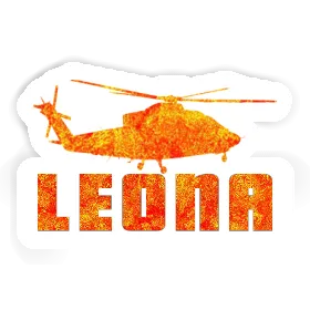 Sticker Leona Helicopter Image