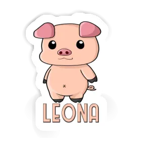 Sticker Leona Piggy Image