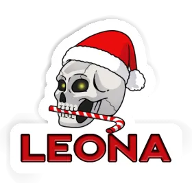 Christmas Skull Sticker Leona Image