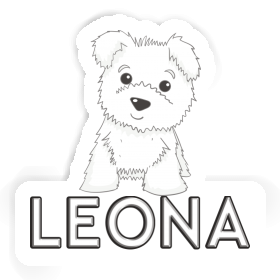Terrier Aufkleber Leona Image
