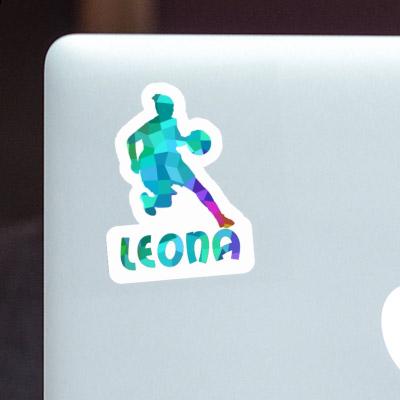 Leona Autocollant Joueuse de basket-ball Notebook Image